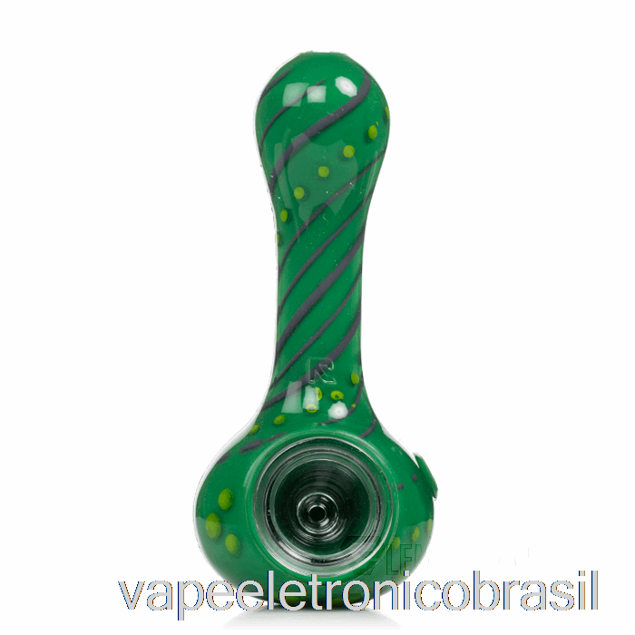 Vape Eletrônico Eyce Oraflex Colher De Silicone Floral Criatura (cinza/verde/verde Limão)